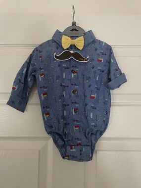 🦒 Little Gents Safari Onesie (3-6M) 🦒